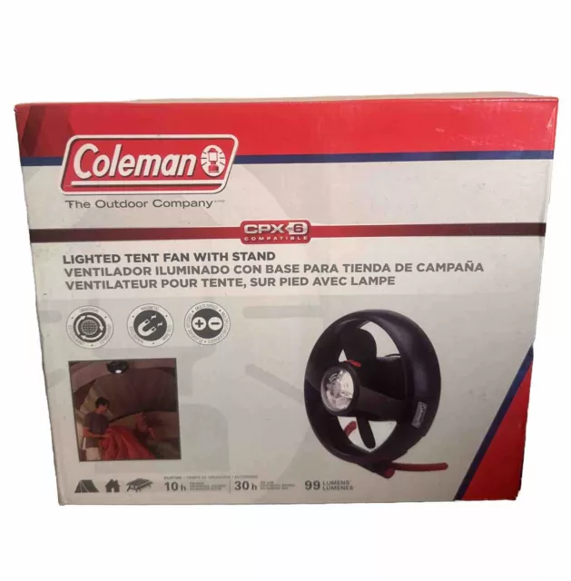 COLEMAN CPX 6 Lighted Tent Fan with Stand