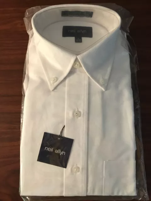 Neil Allyn Men’s - S 32/33 - Long Sleeve Oxford Shirt Regular Fit NWT