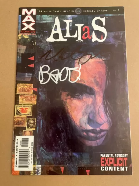 Alias #1 SIGNED Brian Bendis Gaydos Marvel MAX 1st appearance Jessica Jones