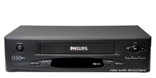 VHS Philips Turbo Drive Videorecorder / gewartet+ 1 Jahre Garantie Videorekorder