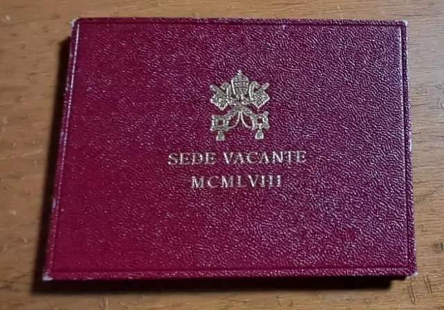 moneta 500 lire argento Vaticano sede vacante 1958