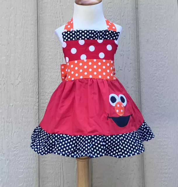 Girls Sesame Street Red Elmo Halter Dress