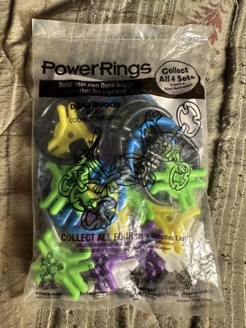 1998 Taco Bell Power Rings DUNE BUGGY Fast Food Toy in Sealed Package