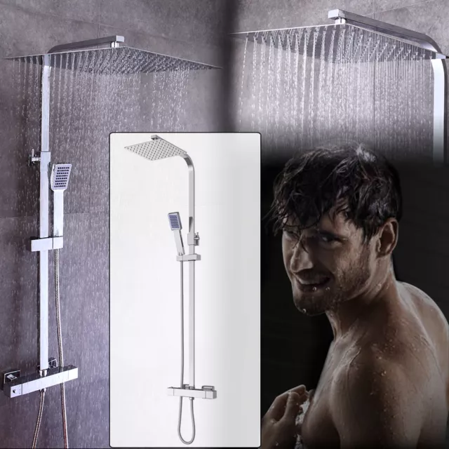 Sirmione colonne de douche en acier avec mitigeur cascade hydro massage