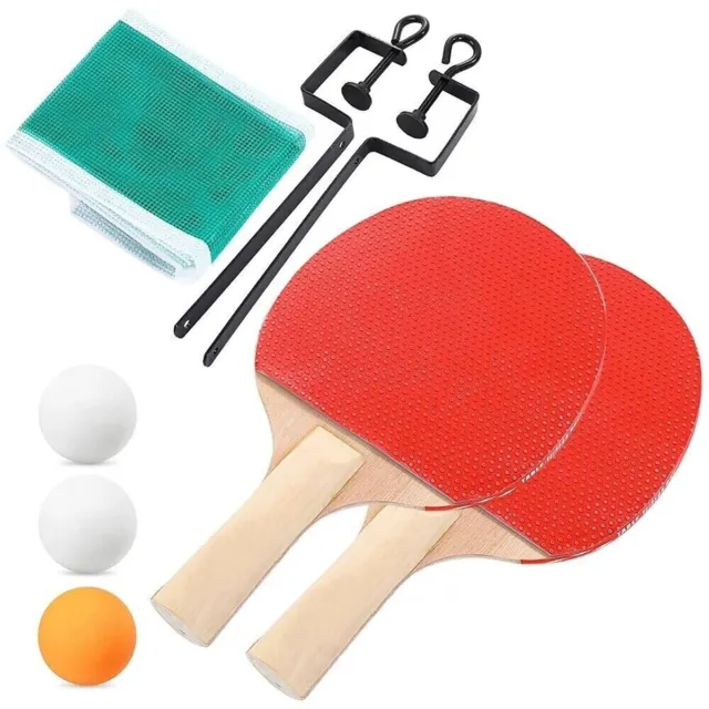 Set Jeu De Ping Pong Pour Table Avec 3 Boules Raquette Et Résau De Table 100CM 2
