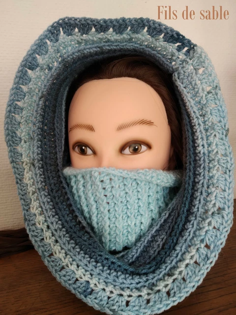 Écharpe Vintage Smiley M6 - Rose - Foulard Cache-nez - Occasion - Marque La Petite Chaîne