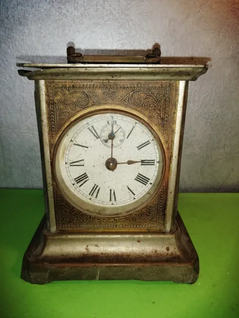 Ancienne Pendulette Reveil - Art Deco?  Old Clock Orologio Uhr