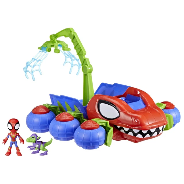 Hasbro Marvel Spidey E I Suoi Fantastici Amici, Veicolo Techno Racer Con Tecnologia Glow Tech Giocattolo Per Eta Prescolare Luci Suoni Dai 3 Anni In Su 880779076