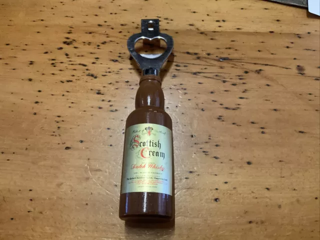 Vintage Scottish Cream Blended Scotch Whisky Bottle Can Opener Crown Seal