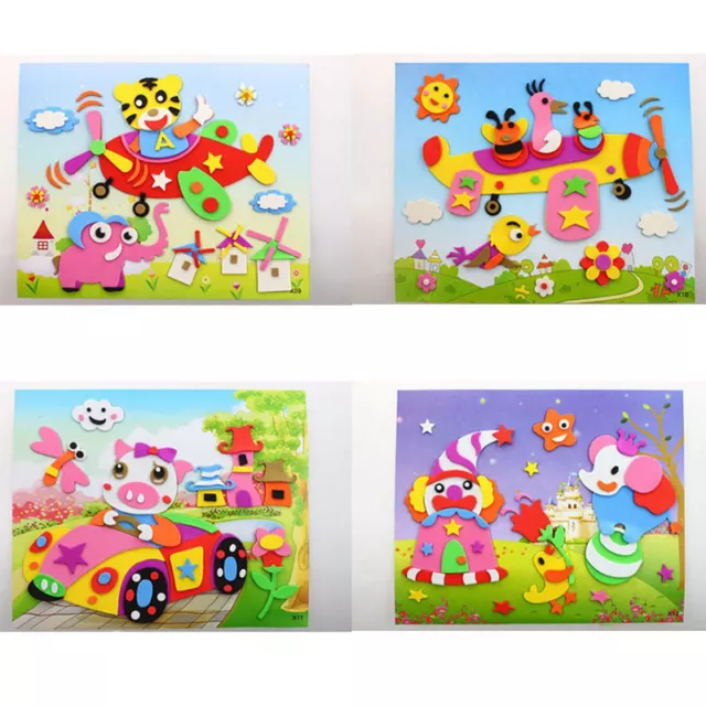3D DIY EVA Crafts Foam Puzzle Stickers Toy Art  Gift for Kids 21cm* 26cy*LN