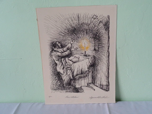 Vintage Pencil Signed Numbered Seymour Rosenthal Peace Shalom Lithograph Art M46 Vintage Pencil Signed Numbered Seymour Rosenthal Peace Shalom Lithograph Art M46