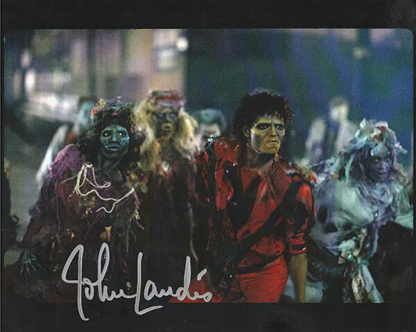 John Landis hand signed THRILLER 8x10 autograph with Michael Jackson COA