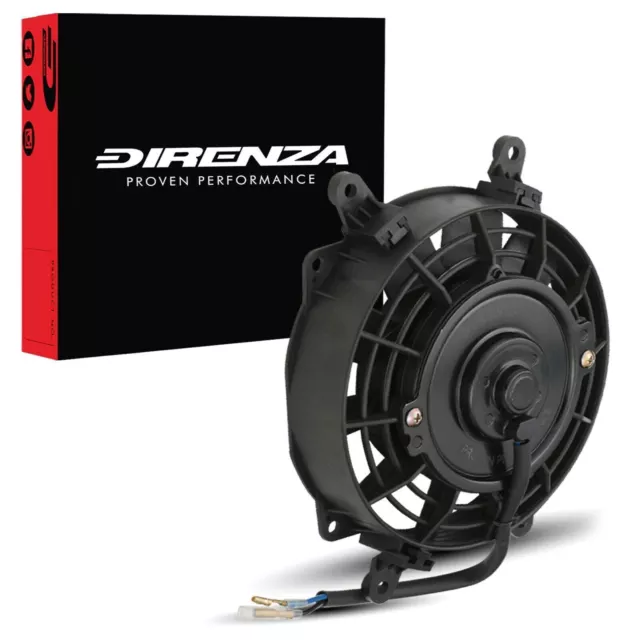 Direnza 7" Slim Line Sport Race Car 12V 80W Electric Radiator Straight Fan Kit