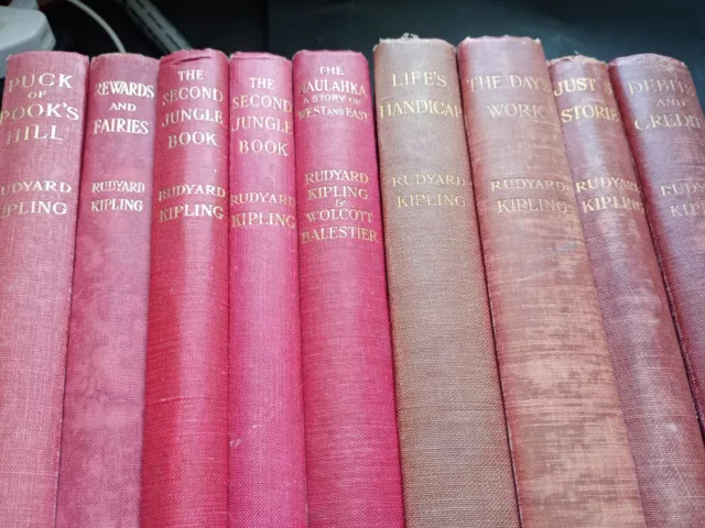 Job Lot Rudyard Kipling Books