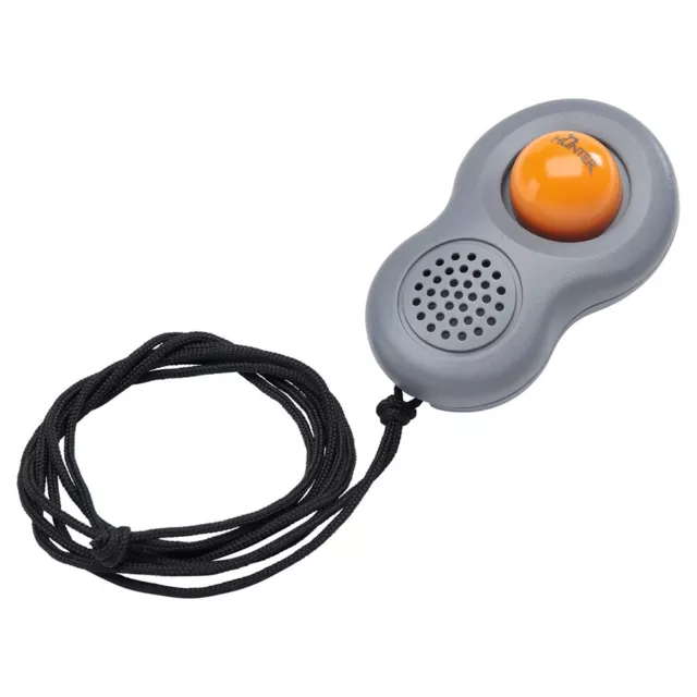 Hunter Clicker Con Cinta de Colgar Y Fingerschlaufe Gris/Naranja, Nuevo