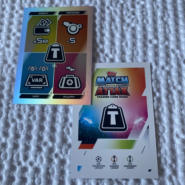 Match Attaxx Rarest Card MATCH ATTAX 2025 2026 VAR Referee Agent Injury Foil Trading Card Mint ...