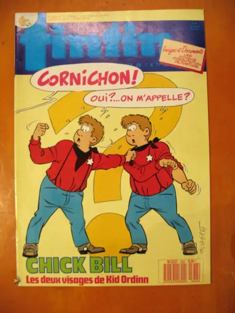 Le Journal de TINTIN N 633 du 27/10/1987-Chick Bill: Les 2 visages de Kid Ordinn