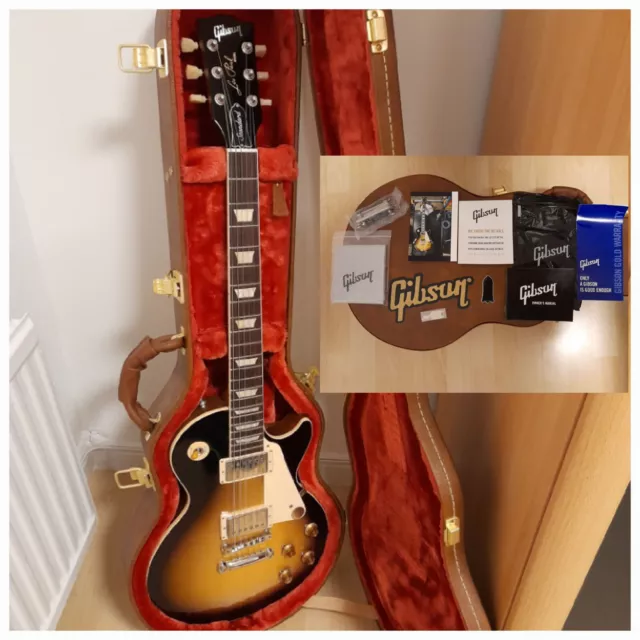 Gibson Les Paul Standard '50s Tobacco Burst E-Gitarre & Gibson Koffer & Zubehör