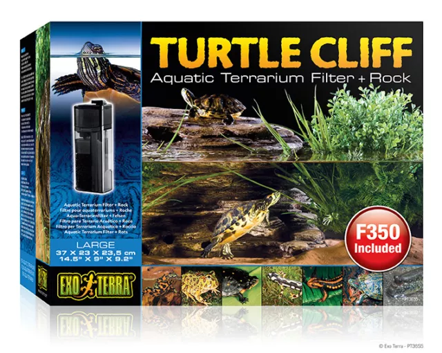 Exo Terra Turtle Cliff - Aqua-Terrarienfilter in Felsen Optik - 37x23x23,5 cm