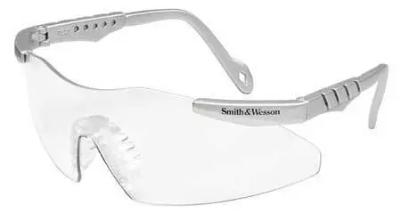 Smith & Wesson 19961 Safety Glasses, Wraparound Clear Polycarbonate Lens,