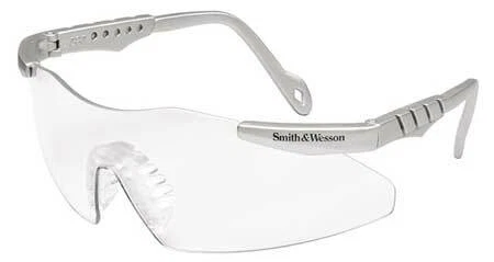 Smith & Wesson 19961 Safety Glasses, Wraparound Clear Polycarbonate Lens,