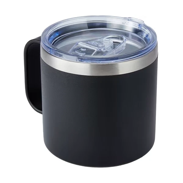 Double Wall Coffee Mug with Handle and Lid Portable Insulated Cup Traveling Cup