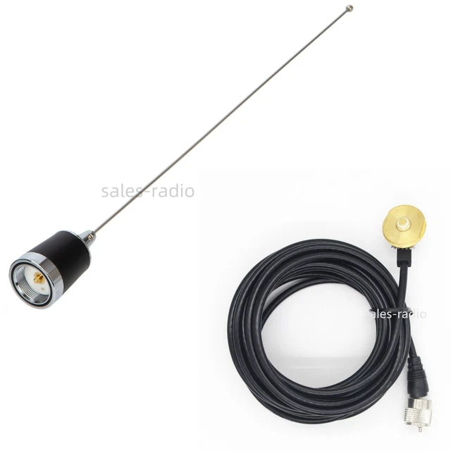 BA-35 BASE MAGNETICA CALAMITA PER ANTENNA CB VHF UHF CON CAVO RG-58 ATTACCO PL