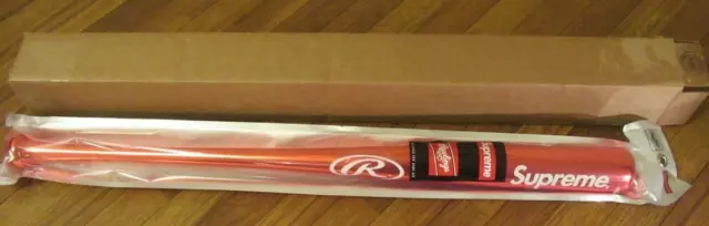 Supreme Rawlings Chrome Maple Wood Baseball Bat Red - Order Confirmed ✅