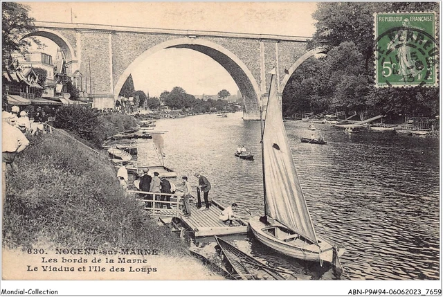 ABNP9-94-0759 - NOGENT-SUR-MARNE - les bords de la marne - le viaduc et l'i