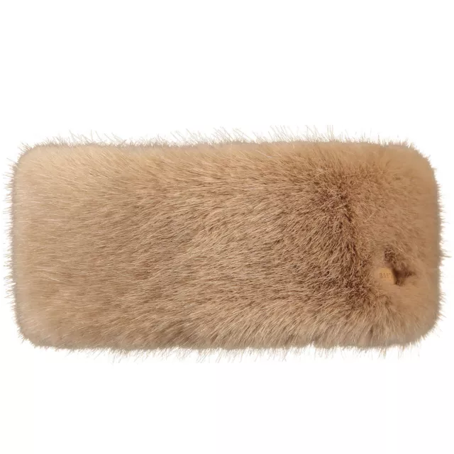 Barts Womens Soft Faux Fur Warm Winter Headband - Light Brown