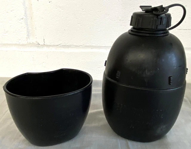 Original genuine british army canteen with mug 58 water bottle with pouch