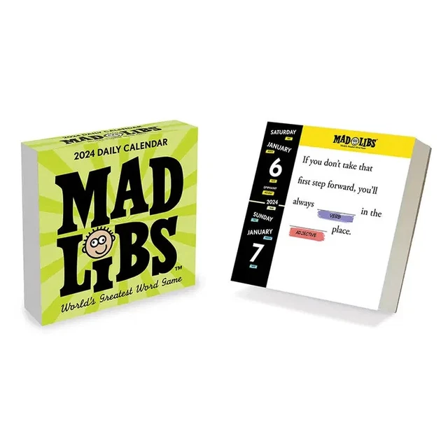 TF PUBLISHING 2024 Mad Libs Daily Desktop Calendar w $13.49 - PicClick