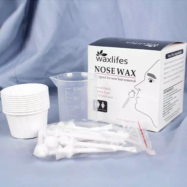 Kit de depilación nariz-oreja cera indoloro y sencillo cera nasal//