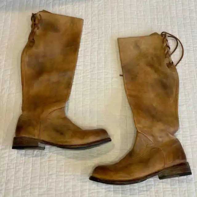 BED STU Womens Manchester Distressed Leather Boots / Size 8