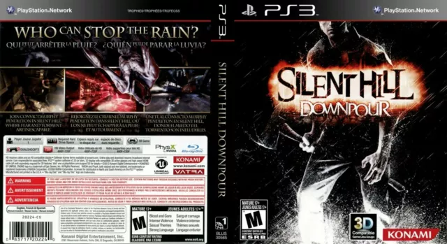 Silent Hill 1 PS1 Front PAL Replacement Box Art Case Insert Cover only