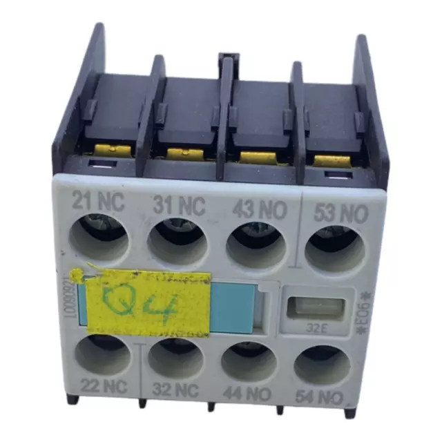 Siemens 3RH1911-1HA22 Bloc de Contact Auxiliaire 4-polig 10A 240V