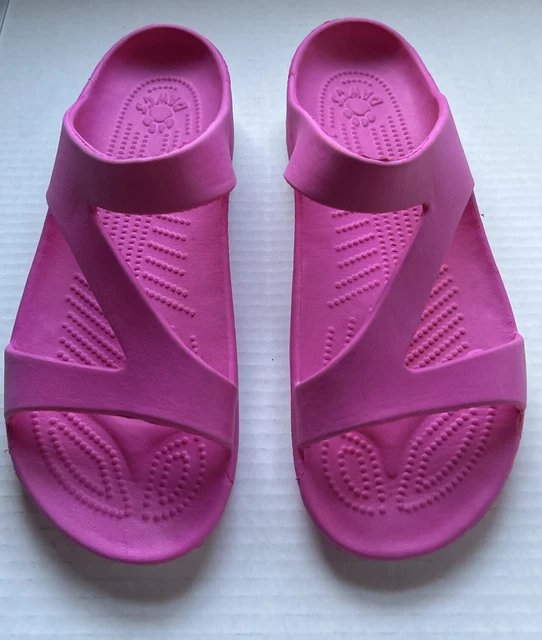 Dawgs Z Pink Lightweight Comfort Slide Sandals Shoes w Arch Support Womens 10 Dawgs Z Pink Lightweight Comfort Slide Sandals Shoes w Arch Support Womens 10