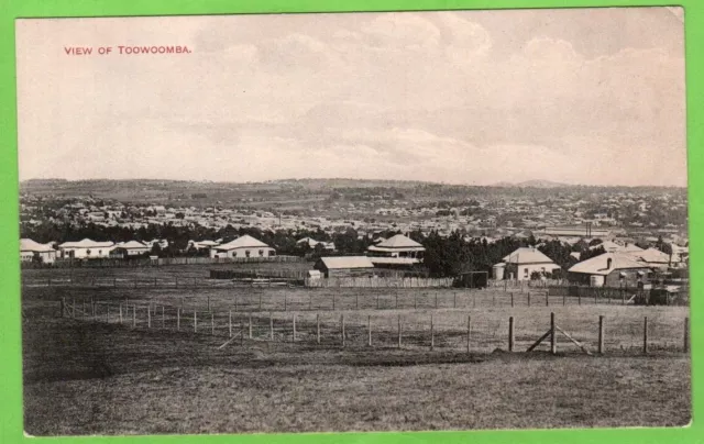 VINTAGE POSTCARD VIEW OF TOOWOOMBA, QLD 1900s