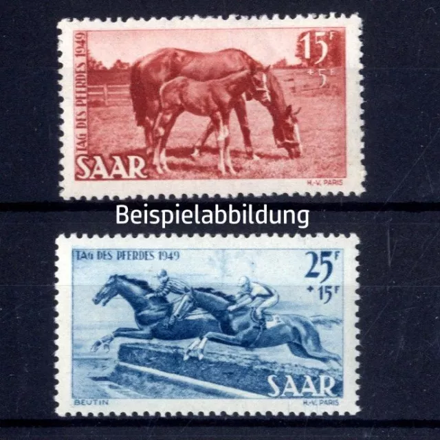 Saarland, Michel Nr. 265-266 postfrisch - Tag des Pferdes [SA265p