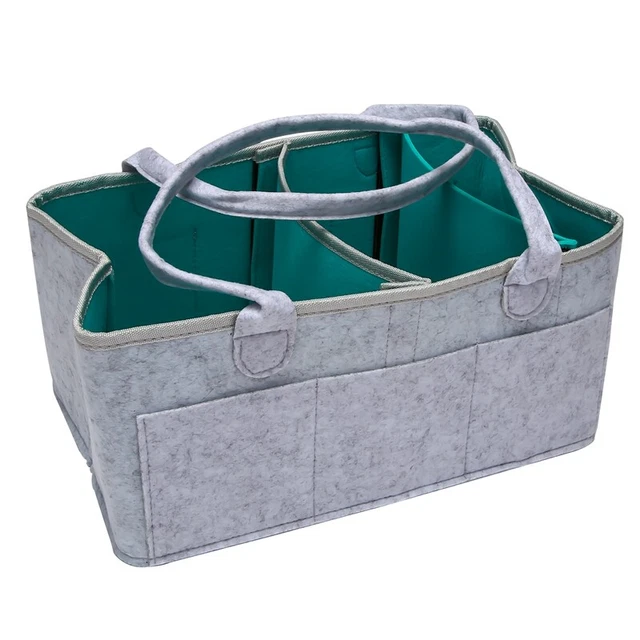 Baby Organizer - Portable Storage Basket - Essential Bag for Nursery, Changingh