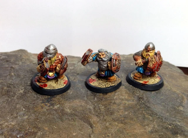 20 Nains Peints 28 Mm – Figurines Ragnarok Miniatures, Plomb, Moyen Âge, Infanterie