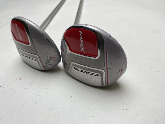 Cobra MAX 3 & 5 Fairway Wood Set 19* 23* Ozik Matrix White Tie X4 50g Ladies RH
