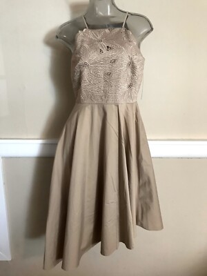 Antonio Melani Bette Fit & Flare Dress A-Line Sz 2,4,6,8,10,12 Khaki NWT$159