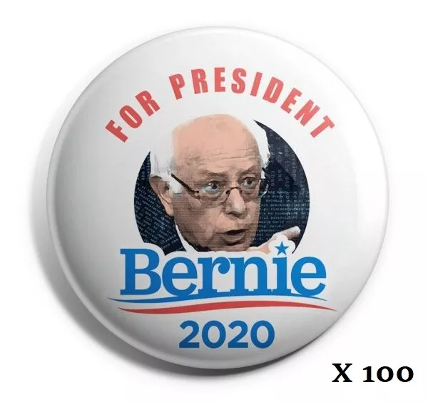 Bernie Sanders 2020 Campaign Button Bestseller Wholesale (Lot of 100)