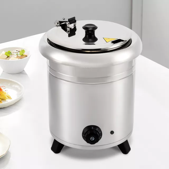 Commercial Soup Kettle 10 Quart Electric Countertop Food Warmer Catering Buffet