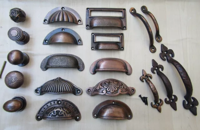 Cast Iron Rustic Chest Drawer Wardrobe Kitchen Cupboard Cabinet Door Handles