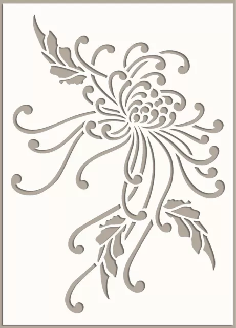 Flower Stencil Garden Paint Wall Furniture Cardmaking Reusable Crafts Art  FL139