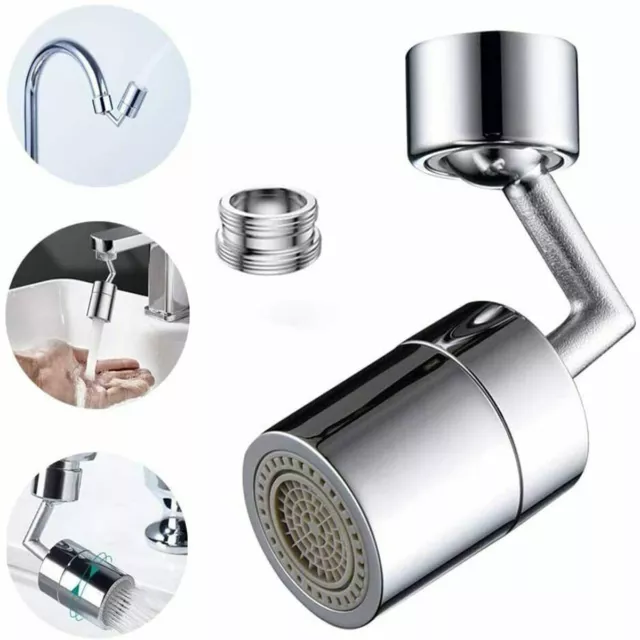 Rubinetto Girevole Aeratore Casa Cucina Bagno Filtro Adattatore Ugello 720° Sc0