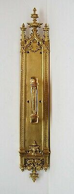 Solid Brass Architectural Door Hardware, Pull Plate - Vintage Designed