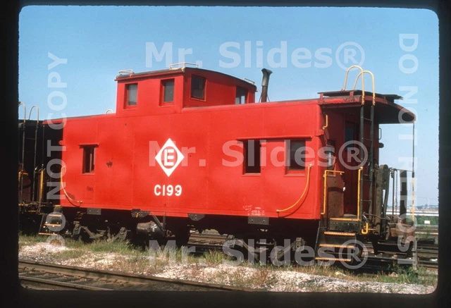 Duplicate Slide EL Erie Lackawanna Fresh Paint Caboose C199